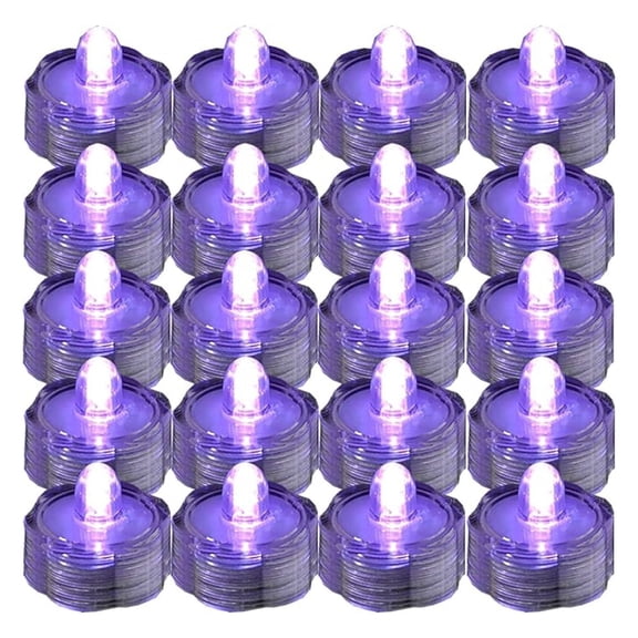 Super Bright LED Floral Tea Light Submersible Lights for Party Wedding (, 60 Pack)