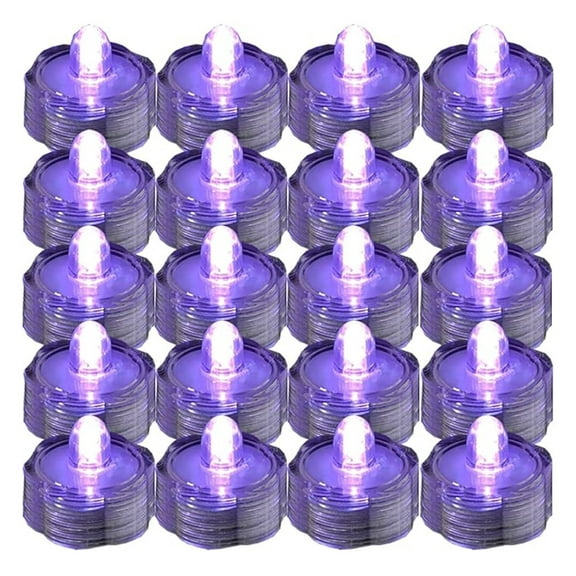 Super Bright LED Floral Tea Light Submersible Lights for Party Wedding (, 60 Pack)