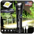 thumbnail image 1 of Super-Bright LED Tactical Flashlight With Rechargeable Battery, 1 of 2