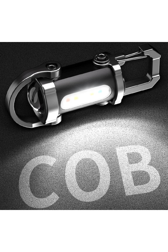 Super Bright Mini Keyring Torch Waterproof Mini LED Torch Key Ring Rechargeable for Outdoor Camping-1PC