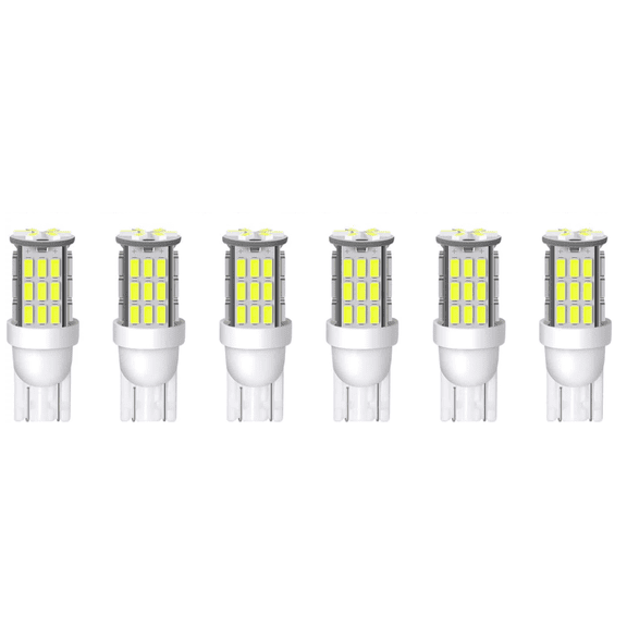 Super Bright RV Trailer T10 921 194 42-SMD 12V Car Backup Reverse LED Lights Bulbs - Xenon White High Power Reverse Light for Trucks SUVs Trailers Motorhomes