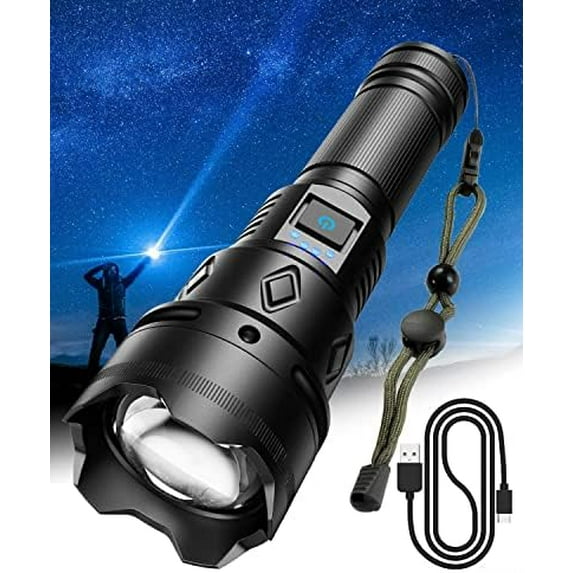 Super Bright Rechargeable Flashlights 2500.000 High Lumens,Waterproof ...