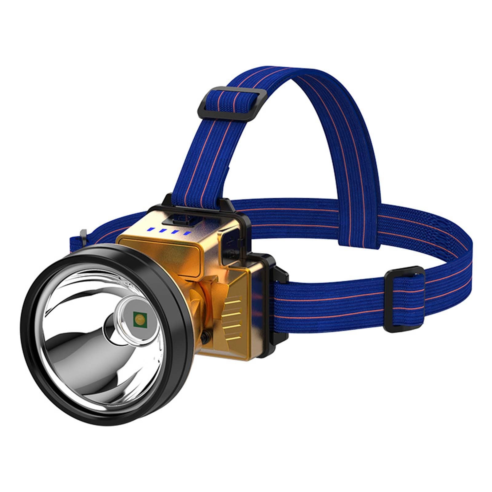 Super Bright Rechargeable Highpower Headlights, Gold Outdoor Camping