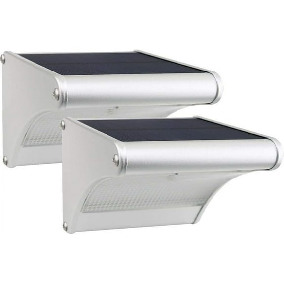 Super Bright Solar Lights Outdoor, Efficient Solar Panel Radar Motion Sensor Lights, Aluminum Alloy Housing With Dimmable Bright Mode For Garden Deck Garage (2PCS)