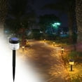 thumbnail image 1 of Super Bright Solar Powered Outdoor Lights 2 Pack | LED Walkway & Garden Lighting, Auto On/Off, IP65 Waterproof, White ABS, 28.5x6cm, Up to 15H Dusk-to-Dawn Yard Decor, 1 of 9