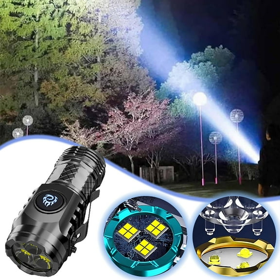 Compact and Powerful Mini Flashlight - Three Eye Super Bright Thumb LED Torch for Everyday Use and Emergency Situations