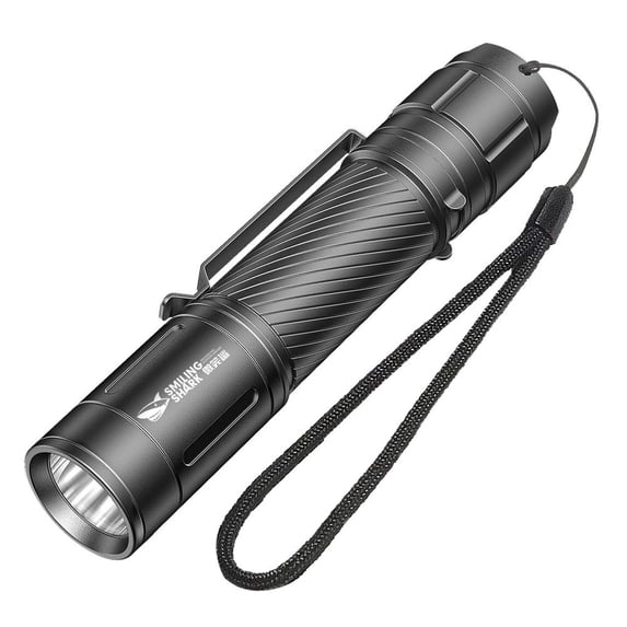 Super Bright USB Rechargeable LED Flashlight, Mini Tactical Torch with 2200mAh Battery, Portable Outdoor Camping Hiking Lamp