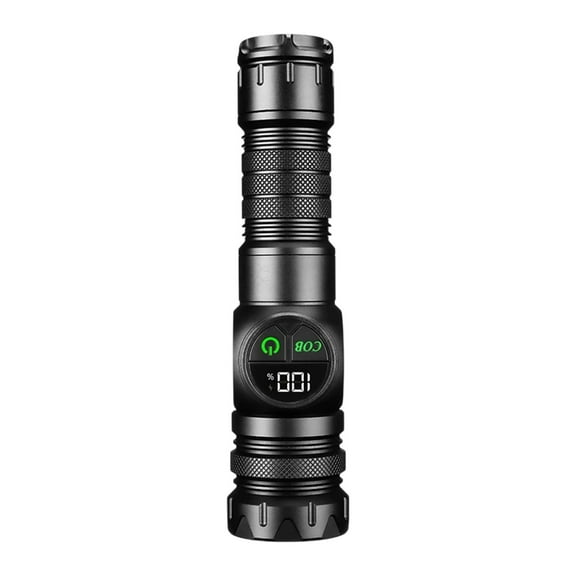 Super Bright Waterproof Flashlight with USB Charging, 5 Adjustable Brightness Levels, Magnetic Tail for Hands-Free Use, Telescopic Focus for Versatile Lighting