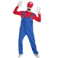 thumbnail image 1 of KAWELL Super Bros Costume for Adults Unisex Cap Gloves Fake Accessory Kit for Cosplay Halloween for Women Men, 1 of 7