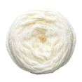 thumbnail image 1 of Super Bulky Chunky Chenille Knitting Yarn, Jumbo Thick Soft Hand Knit Yarn, Fluffy Crochet Thread for DIY Handmade Blankets, Sweaters, Home Decor Crafts and Hand Knitting Projects,White, 1 of 8