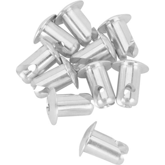 Speedway Motors Super Buttons Aluminum Dome Head Quarter Turn Fasteners, 1/4 Turn .500 Grip Panel Fasteners with 3/16 Hex Drive, No-Slip Design, Universal Fit, Pack of 10