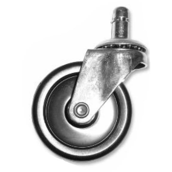 Supercaddy SS CASTOR Four Wheel Dolly Replacement Castor - Steel/Rubber