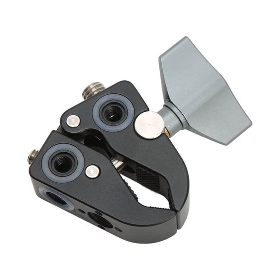 Super Camera Clamp Mount Versatile C Clamp Bracket with 1/4 inch and 3/8 inch Adapter Screw Hole (40 mm / 1.6 inches) for Monitor LED Light Microphone and Photography Accessories