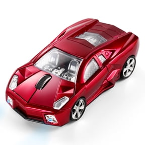 Super Car Mouse Wireless 2.4G Cool Appearance Light Weight Portable 1200DPI Emit Light Office Use Gift For Kid Play Game Mause
