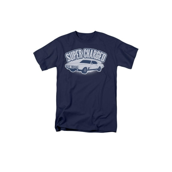 Super Charged Cool Car Graphic Adult T-Shirt Tee