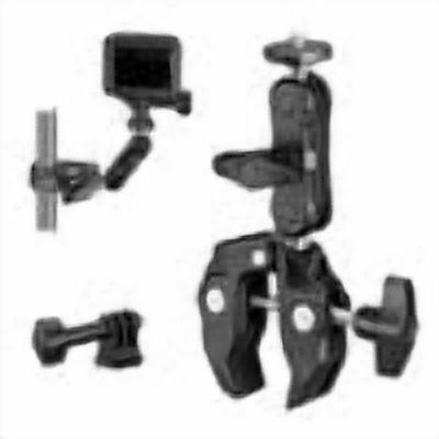 Super Clamp Camera Clamp Mount Monitor 360 Ballhead Magic Arm Double Ball Head Adapter with 1/4"-20 & 3/8"-16 Thread for Canon Nikon DSLR Camera/Gopro/LED Lights/Ronin-M/Ronin MX/Freefly MOVI
