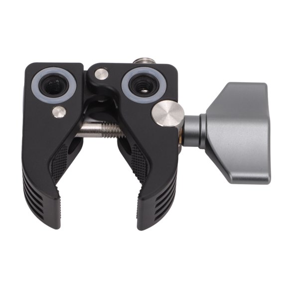Super Clamp Camera Mount, Adjustable Aluminum Alloy Photography Clip for DSLR, Video Camcorder & Light Stands, 0.6-1.7 inches / 14-43 mm Expansion Bracket