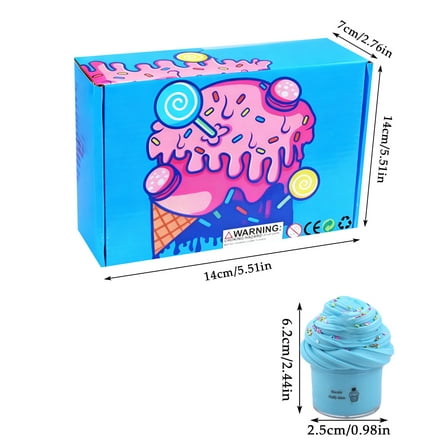 Super Clay Slime – DIY Soft & Squishy Scented Slime Kit, Non-Sticky Stretchy Texture, Perfect Gift Set & Stress Relief Toy for Ages 8-12 9PC 50ml