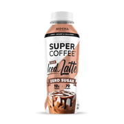 Super Coffee Iced Latte Mocha, Zero Sugar, 12 fl oz Bottle