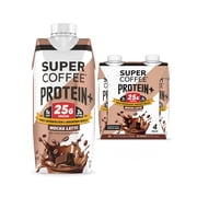 Super Coffee Protein+ Mocha Iced Coffee Drink, 11 fl oz, 4 pack, 25g Protein Liquid