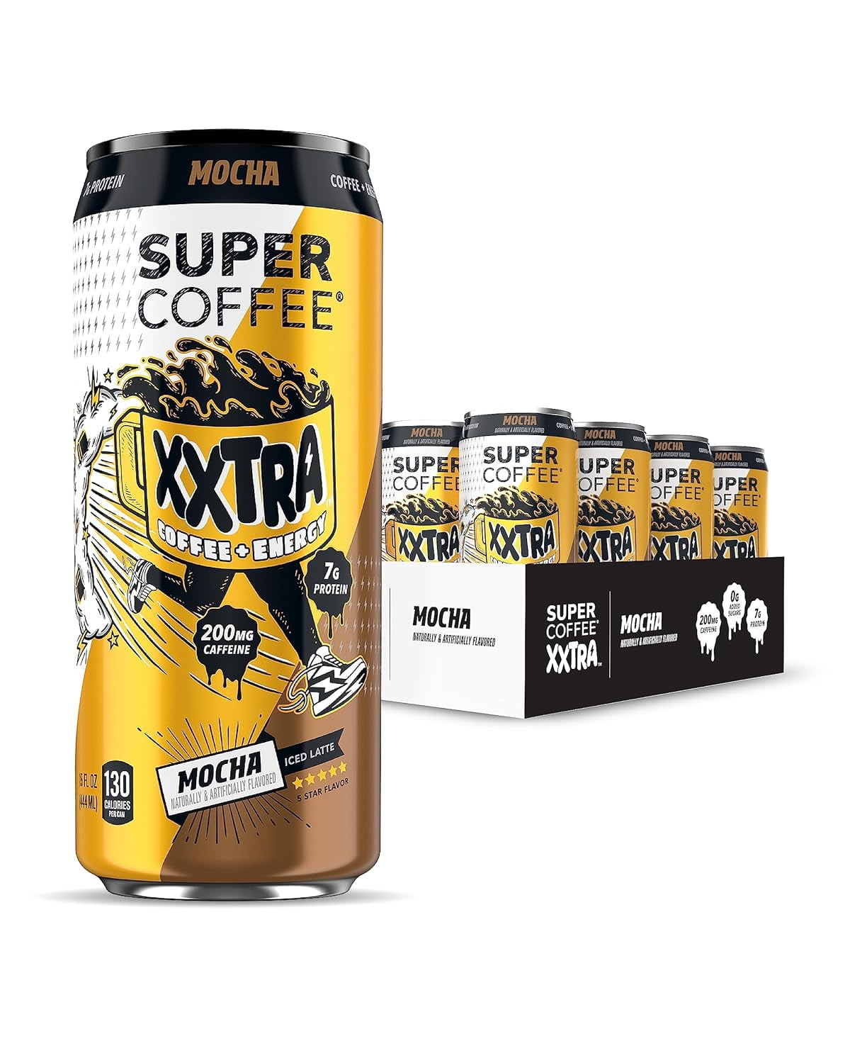 Super Coffee XXTRA, Iced Coffee (0g Added Sugar, 7g Protein, 130