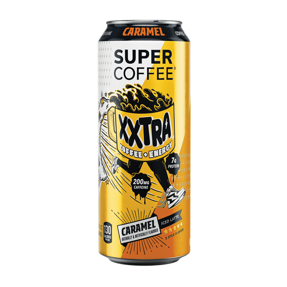 Super Coffee XXtra Caramel Single, 15oz, 200mg Caffeine, Cow Milk