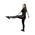 thumbnail image 1 of Super Comfy Hoodie Leggings Set for Women 3-Toned Side Stripes Soft Short Sleeves Casual Everyday Wear, 1 of 4