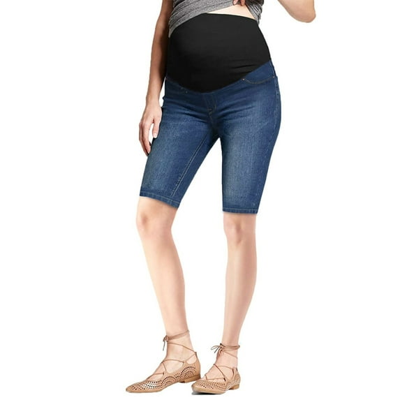 Super Comfy Stretch Women's Skinny Maternity Bermuda