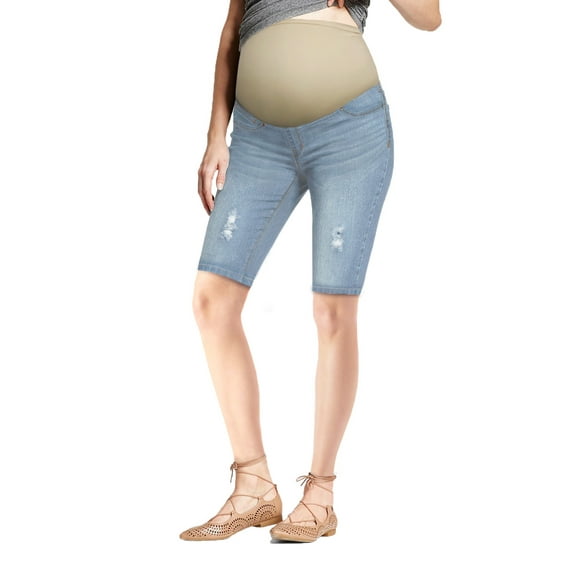 Super Comfy Stretch Women's Skinny Maternity Bermuda