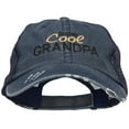 thumbnail image 1 of Super Cool Grandpa Embroidered Low Profile Cotton Mesh Cap - Navy OSFM, 1 of 5