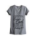 thumbnail image 1 of Super Cool Nurse Women's Fashion Relaxed V-Neck T-Shirt Tee Heather Grey Small, 1 of 3