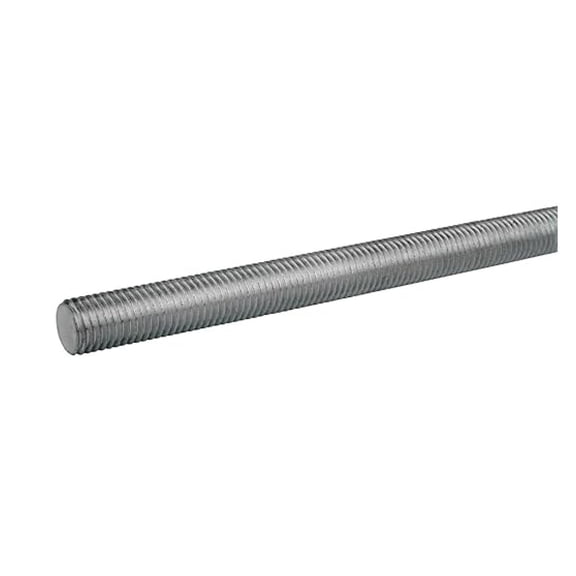 Super-Corrosion-Resistant 316 Stainless Steel Threaded Rod, 1/2"-20 Thread Size, 3 Feet Long