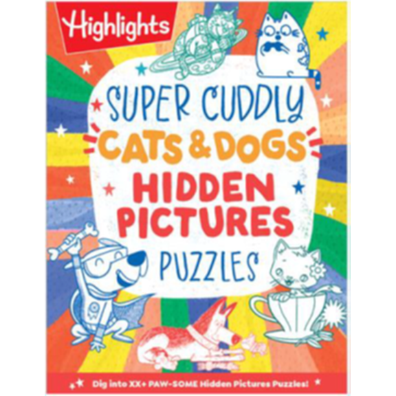 Super Cuddly Cats and Dogs Hidden Pictures Puzzles (Paperback)