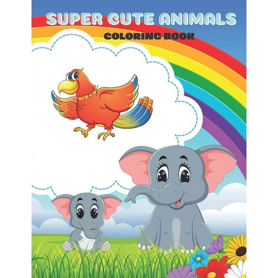 Super Cute Animals - Coloring Book, (Paperback)