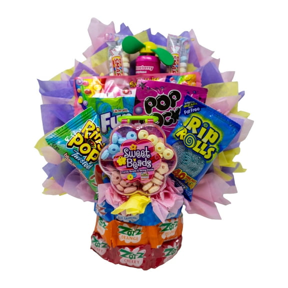 Super Cute Candy Bouquet for Girls Creatively Crafted with Name Brand Candies | Birthday, Get Well Soon, Thinking of You