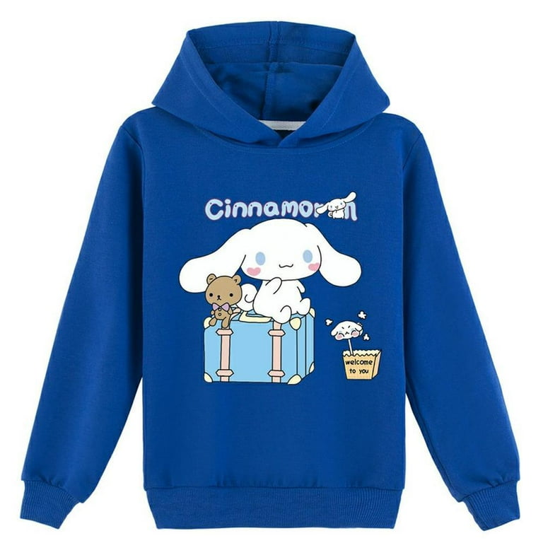 Mzcaisy Super Cute Cinnamoroll Hoodie for Boys and Girls Fun and Colorful Design Perfect for Kids Cotton Casual Sweatshirts Hoodies Walmart