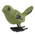 thumbnail image 1 of Super Cute Mini Cast Iron Bird Figurine In Choice Of Color (Green), 1 of 1