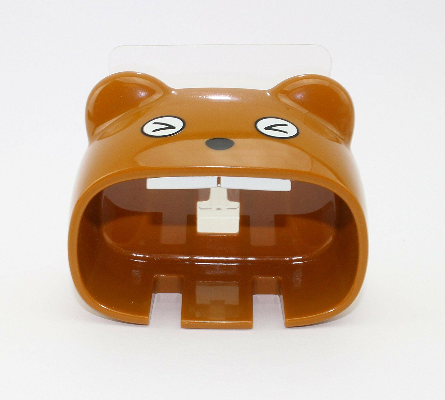 Super Cute Mouth Bear Style Toothbrush Holder Color Brown LS02090