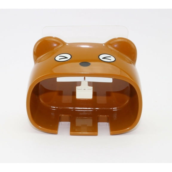 Super Cute Mouth Bear Style Toothbrush Holder Color Brown LS02090