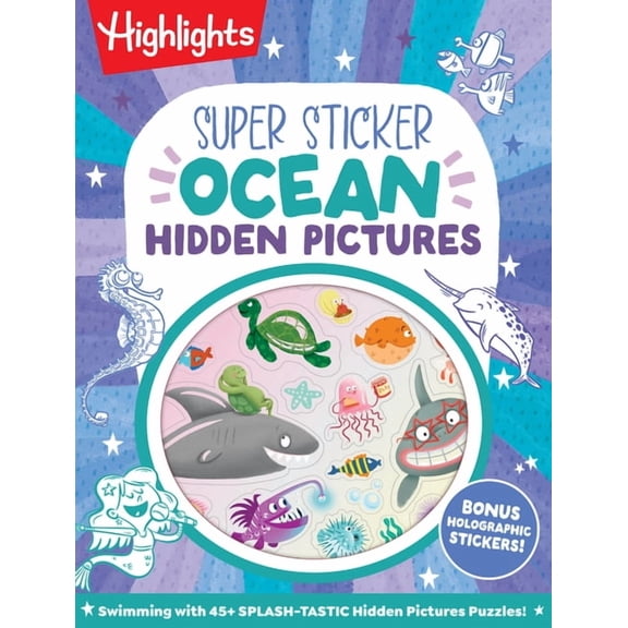 Hidden Pictures Sticker Books Super Sticker Ocean Hidden Pictures, (Paperback)