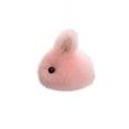 thumbnail image 1 of Super Cute Round Body Little Rabbit keychain Ornaments Plush Bunny Fluffy Key Chain Ring Holder Bag Charm Purse Ball Pendant (Pink), 1 of 4