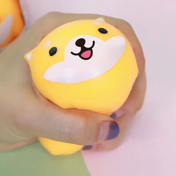 Super Cute Shiba Inu Squeeze Toy Soft Stress Relief Decompression Animal Fidget Venting Toy For Kids Adults Dog Lover