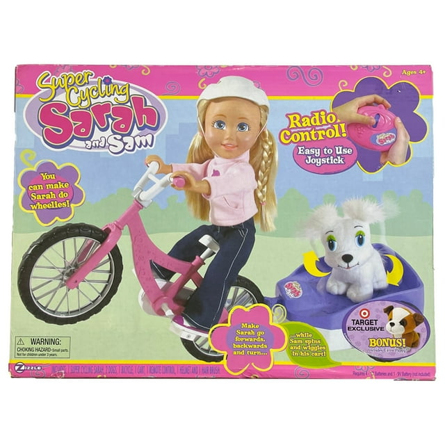 Super Cycling Sarah and Sam Remote Controlled Bike Riding Doll RC