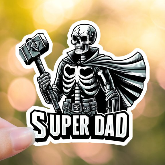Super Dad Cool Dad Him Coffee Dad Sticker