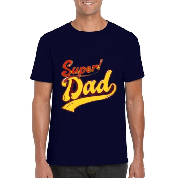 Super Dad Cool Fathers Day Hero Celebration Awesome Gift T-Shirt, for men & women, up to size 5XL