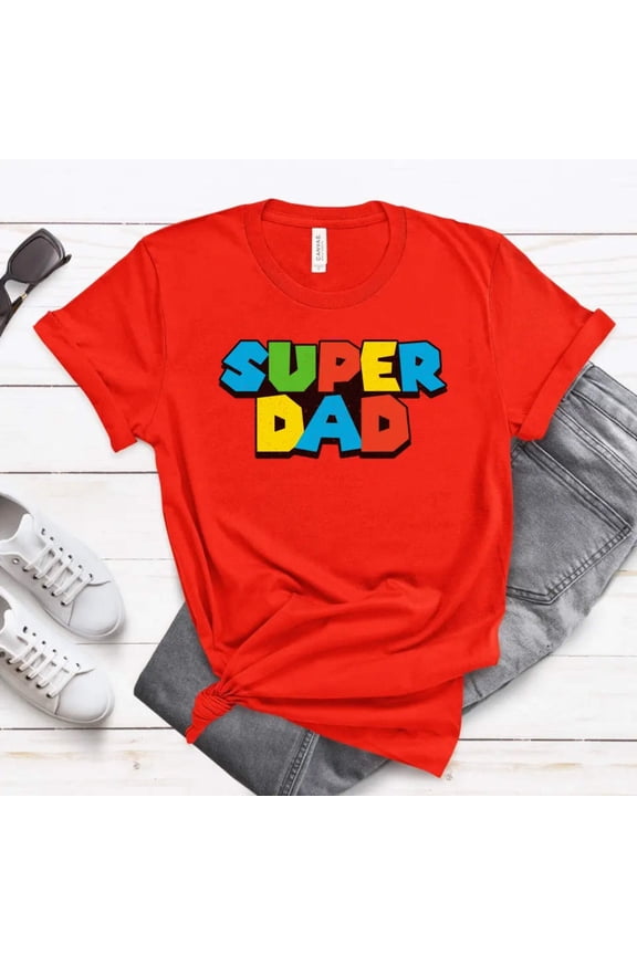 Super Dad - Dads T-Shirt, Fathers Day Shirt, Dad Birthday Gift, Cool Gift for Dads, Gift for Dad, Husband Gift, Gift for him