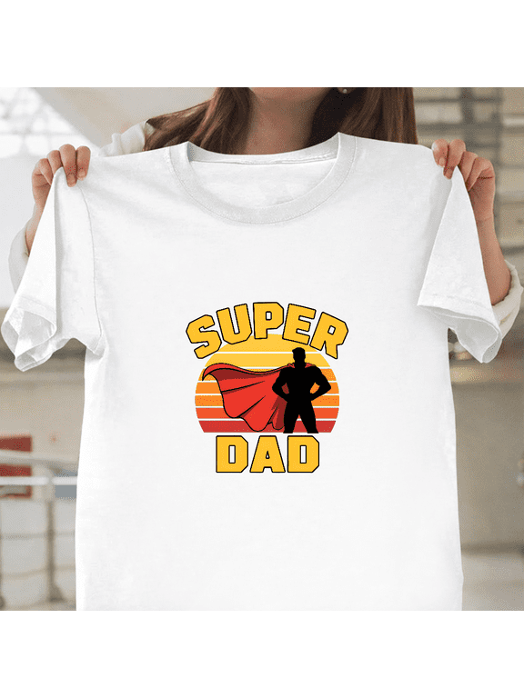 Super Dad Father and Best Husband Hero Graphic Unisex T-Shirt, up to size 3XL.