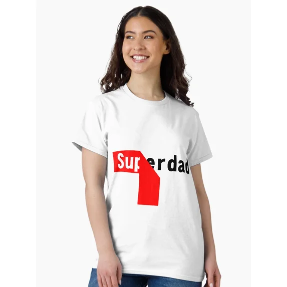 Super Dad Funny Father's Day T-Shirt Cool Dad Graphic Tee Gift for Dad From Son Daughter Family Proud Dad Shirt