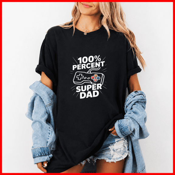 Super Dad Gamer Graphic Father Day Trend Style Gift Unisex T-Shirt, up to size 5XL