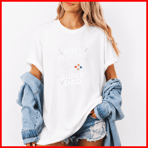 Super Dad Gamer Graphic Father Day Trend Style Gift Unisex T-Shirt, up to size 5XL